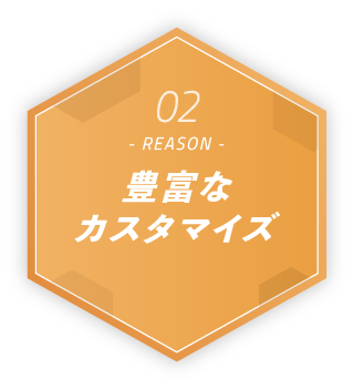 REASON02 豊富なカスタマイズ